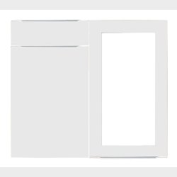 Underskab 100 cm med hylde og 2 l�ger