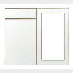 Bad overskab 30 cm med 2 hylder og lge