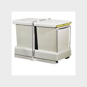 Fritstende affaldssystem med automatik. 2 x 10,5 ltr.