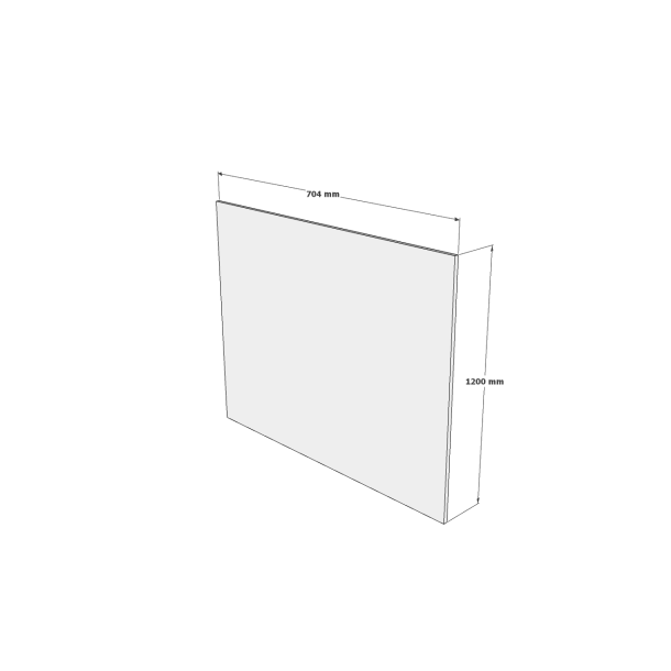 16 mm Gavl til koge 704 x 1200 mm