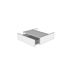 Sokkelskuffe 40 cm - deludtrk