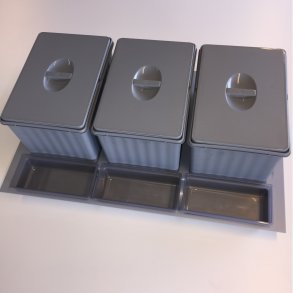 Affaldssystemer 80 cm  - med 3 spande