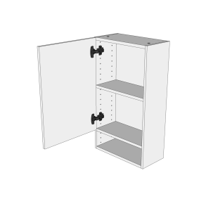 Bad overskab 40 cm med 2 hylder og lge