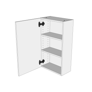 Bad overskab 40 cm med 2 hylder og lge