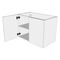 Bad hyldeskab 80 cm med hylde og 2 lger 