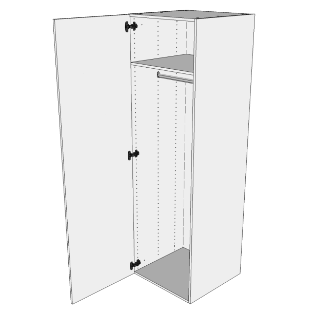 Hyldeskab 100 cm med 4 hylder og 2 lger